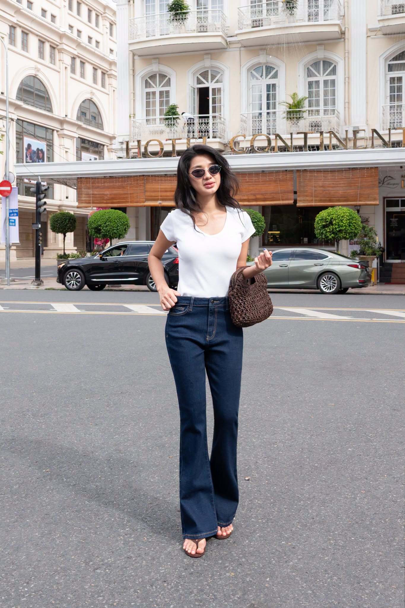 Classy Flare Jeans Pageant Blue
